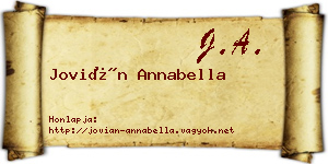 Jovián Annabella névjegykártya